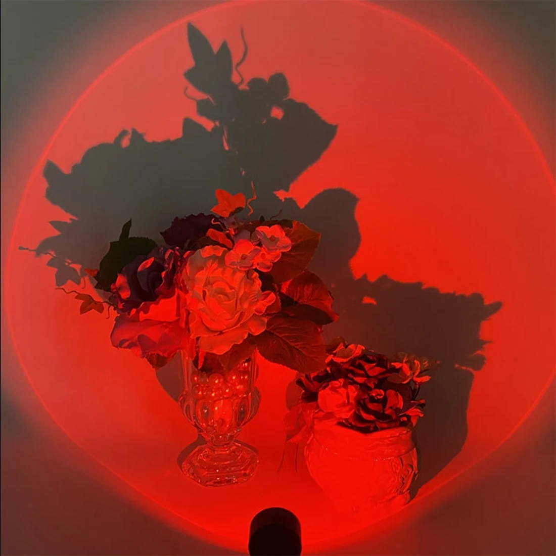 Светодиодная USB лампа заката ночник проектор украшение для дня рождения