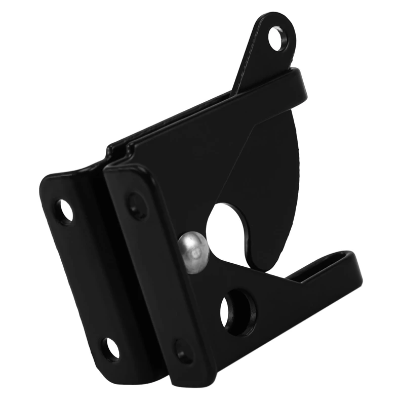

HOT-2X Self Locking Gate Latch Automatic Gravity Lever Fence Gate Lock For Wood Fence Gate Door Latches Steel Black