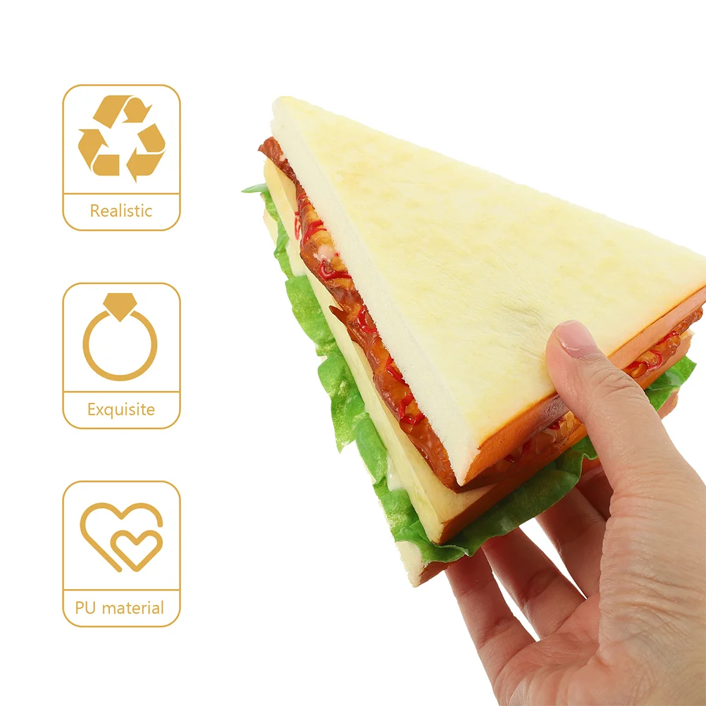 2 шт. игрушки модель сэндвича модели из искусственной кожи еда пекарня реквизит
