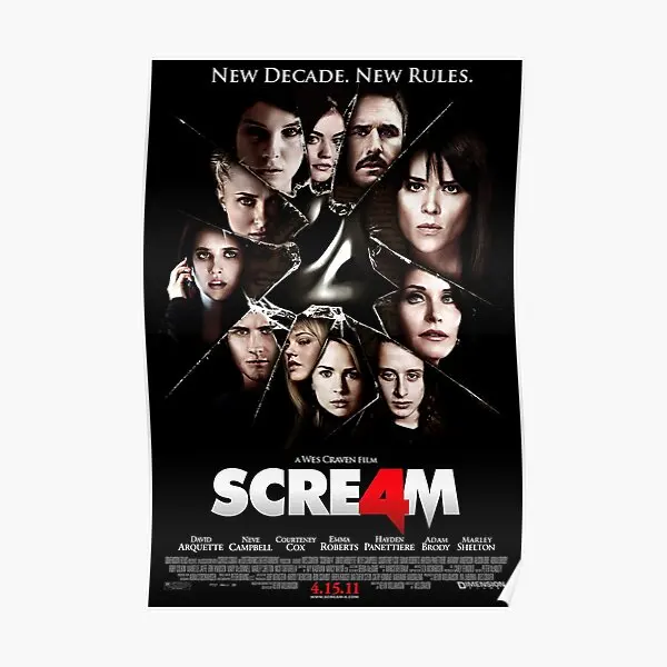 

Постер с изображением крика сезона 4, домашнее винтажное искусство, забавное Современное украшение, Настенная картина для комнаты, роспись, ...