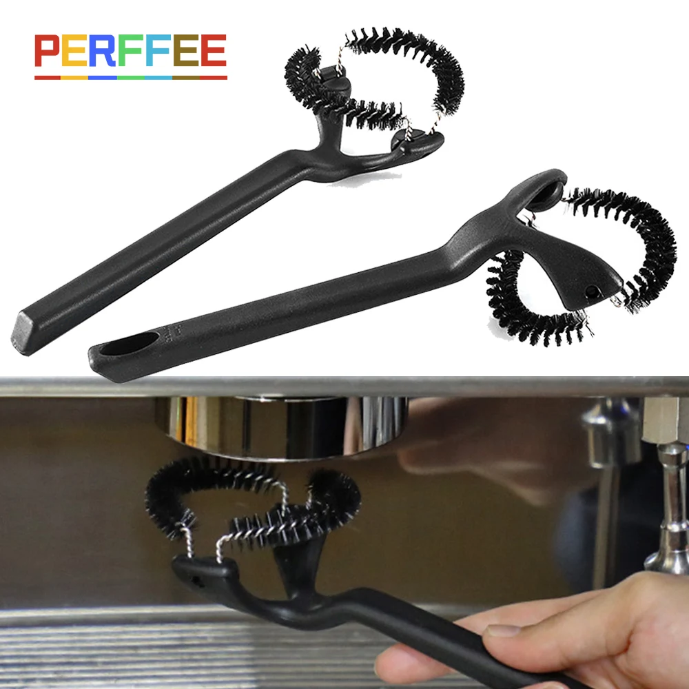 51/58mm Coffee Machine Cleaning Brush Coffee Maker Espresso Machine Brush Cleaner Replaceable Head Barista Grinder Cleaning Tool