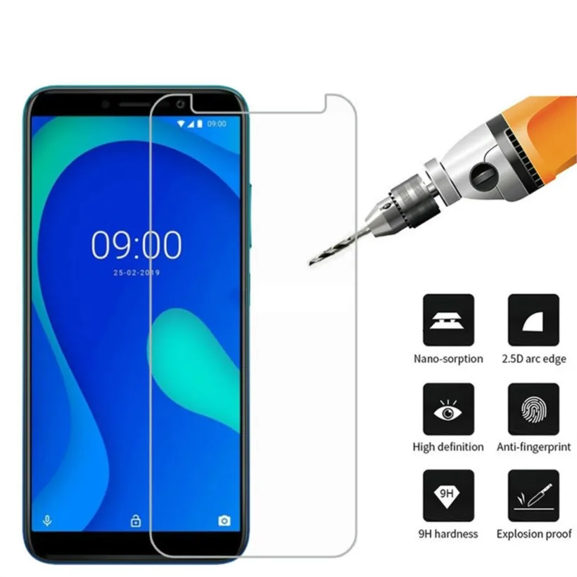 

2pcs tempered safety glass on for wiko y80 screen protector glass for wiko y80 y70 y50 protective glass film for wiko y 80 70 50
