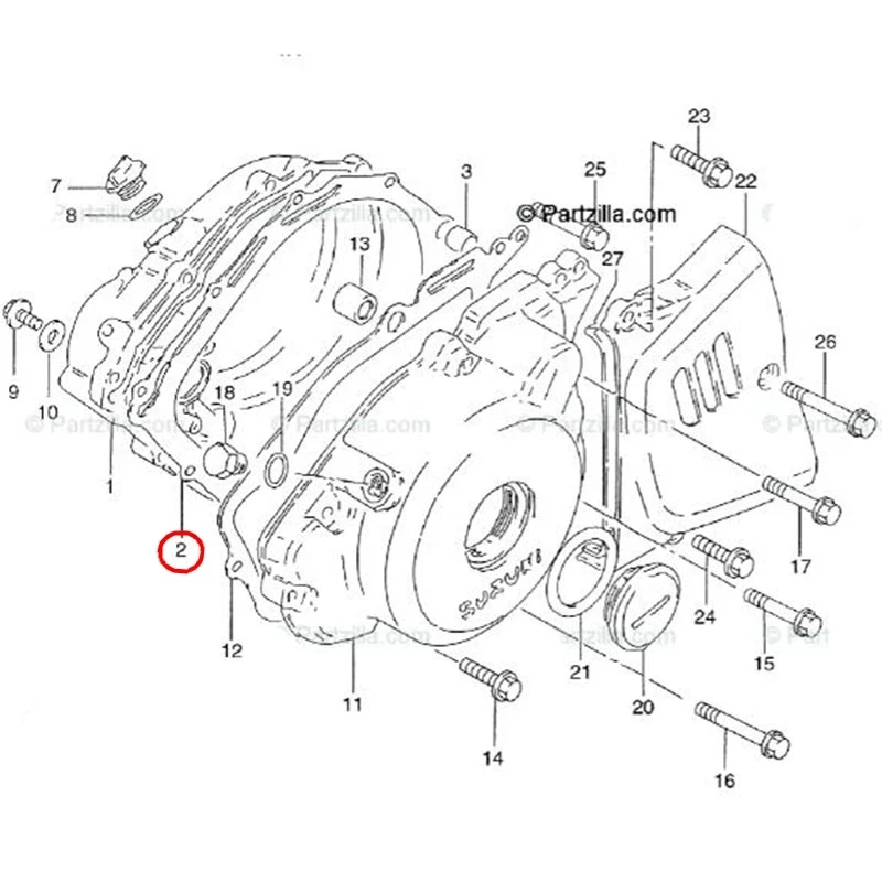 Прокладка крышки сцепления двигателя мотоцикла для Suzuki GN250 1982-1983 1985-1988 GZ250 1999-2010