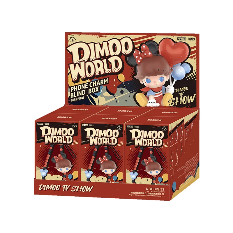 Pop Mart натуральный Dimoo World Disney Series ремешок для телефона слепая коробка загадочная коробка украшение для мальчиков и девочек подарки на Рождество и день рождения (art.: 3920cd1fc9704) - 3920cd1fc9704