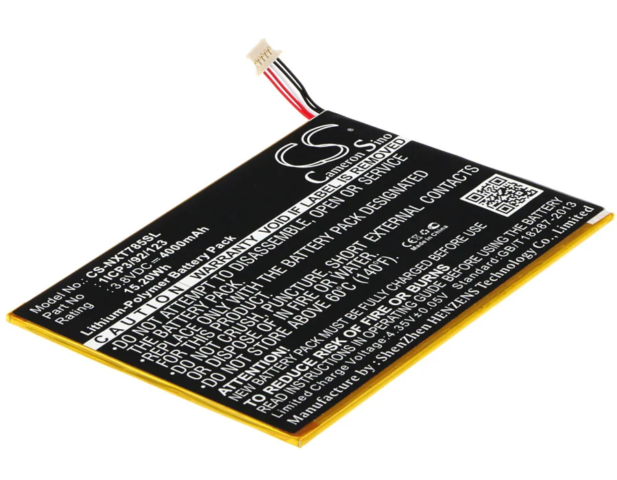 

4000mAh Nextbook 1ICP3/92/123 Battery for NX785QC8G NX785QC16G