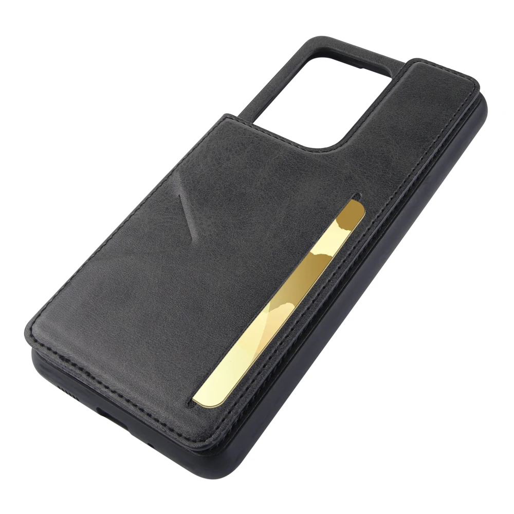 Leather Card Slot Case for Samsung Galaxy S21 Ultra Note 20 Ultra S20 S10 Plus Case Flip Wallet Cover with Photo Hard Back Cover