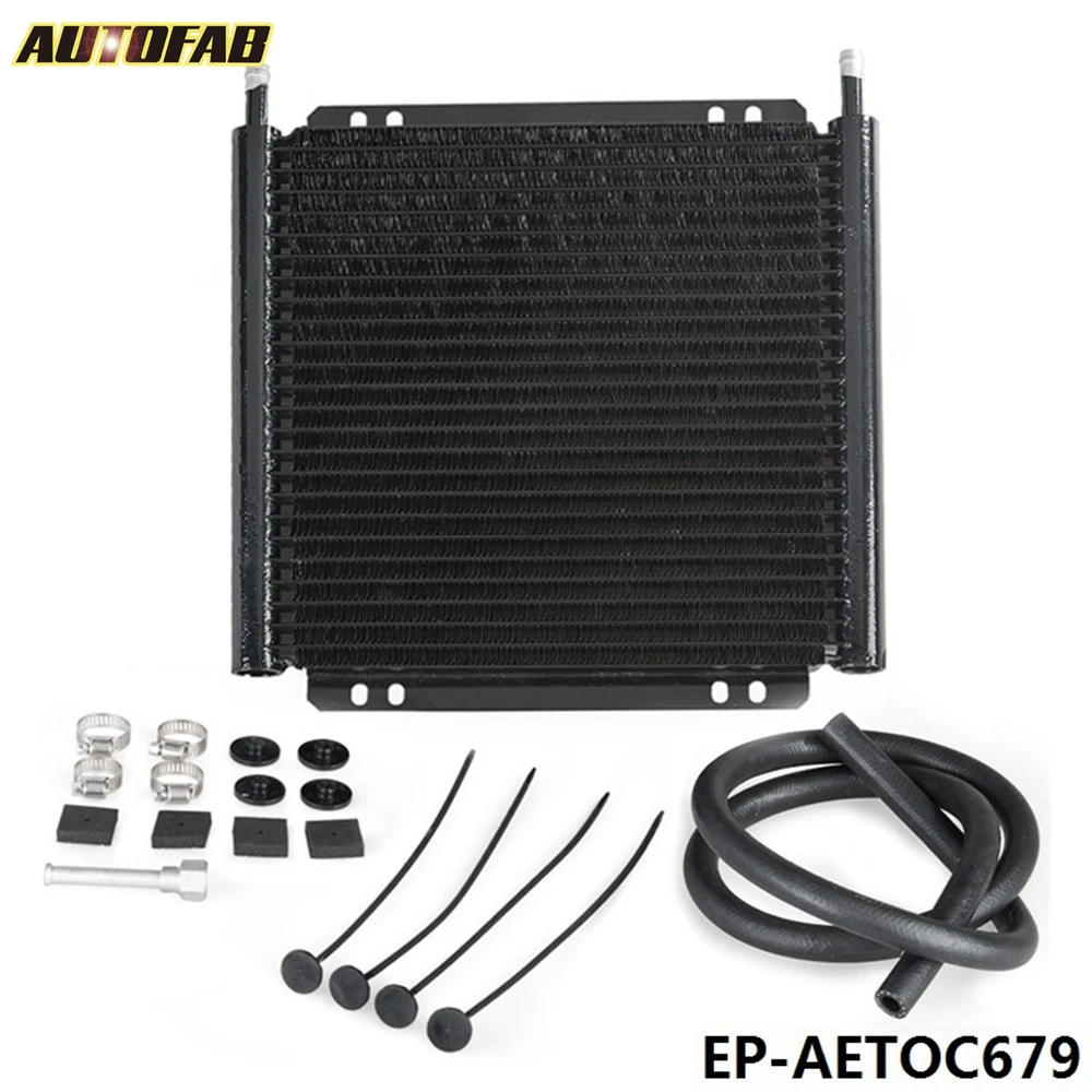 

Racing Car Series 8000 Type 24 Row Aluminum Plate & Fin Transmission Oil Cooler AF-AETOC679