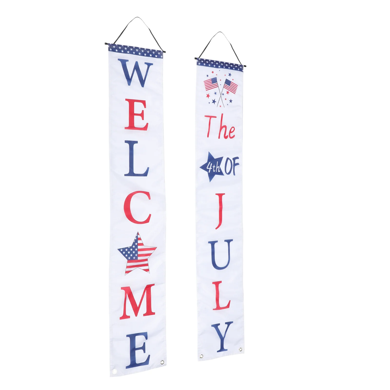 

1 Pair Independence Day Banners Party Door Curtains Door Background Ornaments