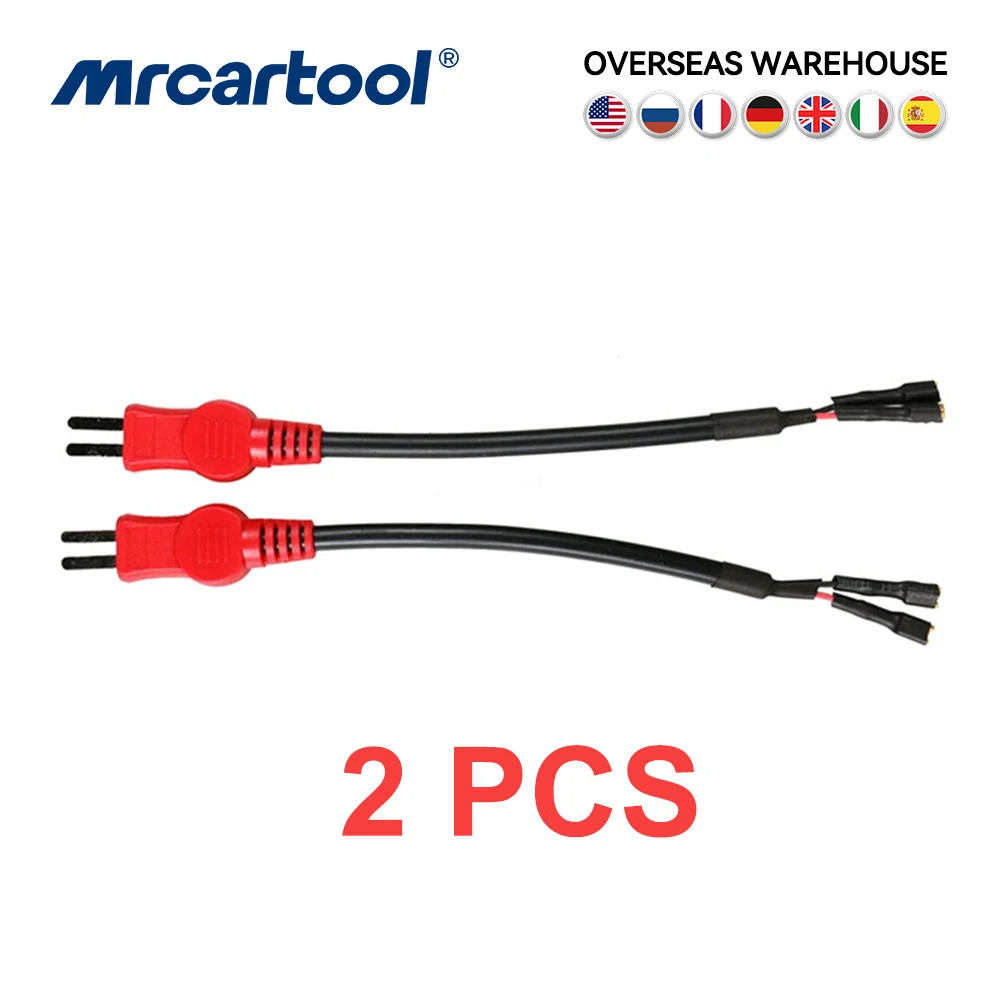 

2PC Adapter cables For MR CARTOOL AUTOOL CT-200 CT200 Auto Fuel Injector Cleaner and Tester Parts Car Diagnostic Connectors