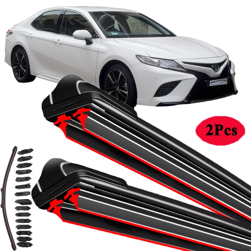 

Для Toyota Camry 70 XV70 2018 2019 2020 передние дворники, автомобильные аксессуары, щетки, шайба, 2 шт., щетки стеклоочистителя автомобиля