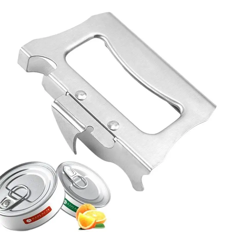 

Многофункциональный консервный нож из нержавеющей стали, нескользящий компактный нож для бутылок, крышка, бытовые простые кухонные аксесс...