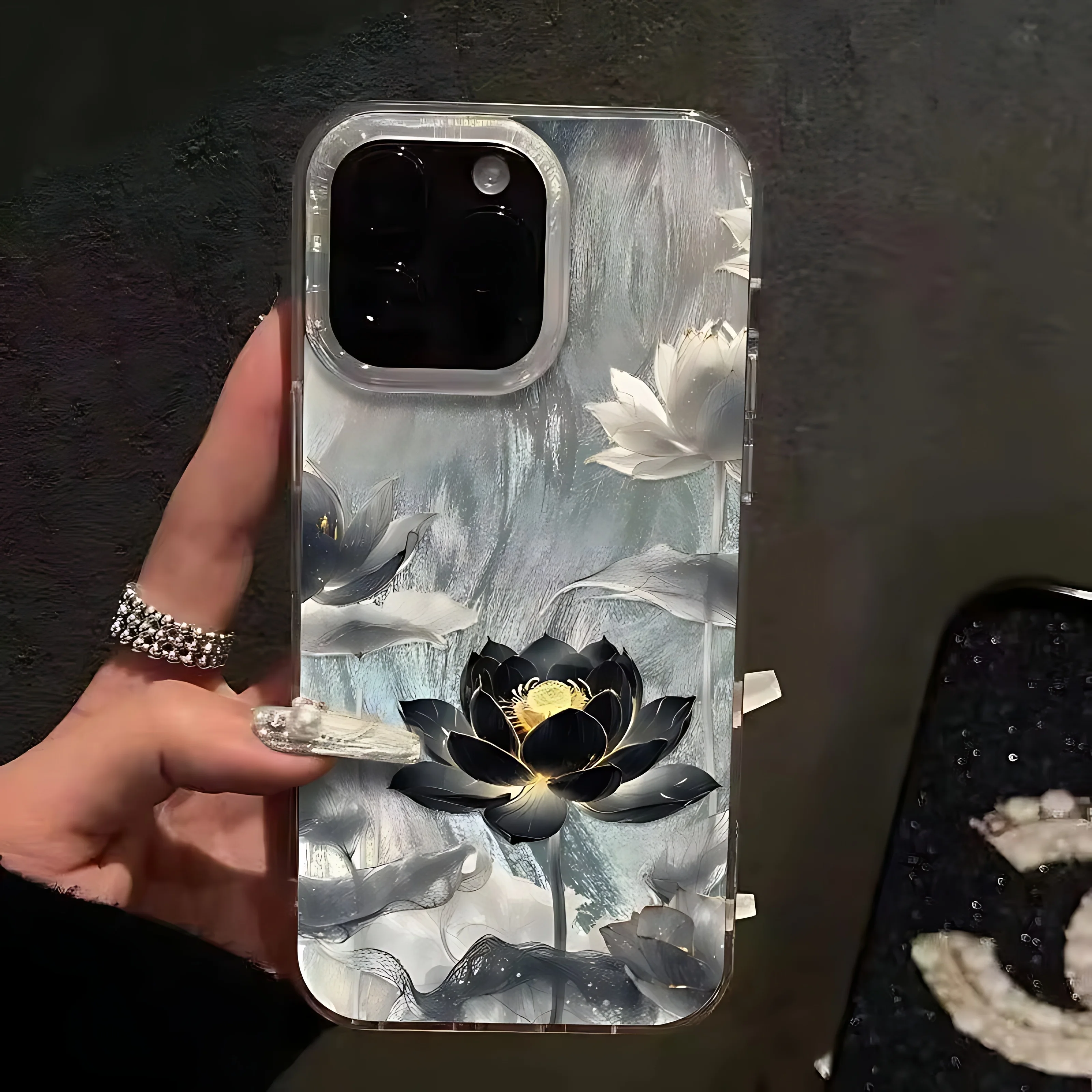 Фото Чехол для телефона Golden Lotus Flower для Tecno Spark Slim 30c 20c Go Camon 40 30 20, itel A60 A70 RS4 P36 S23 Premier Pro 4G 5G №4
