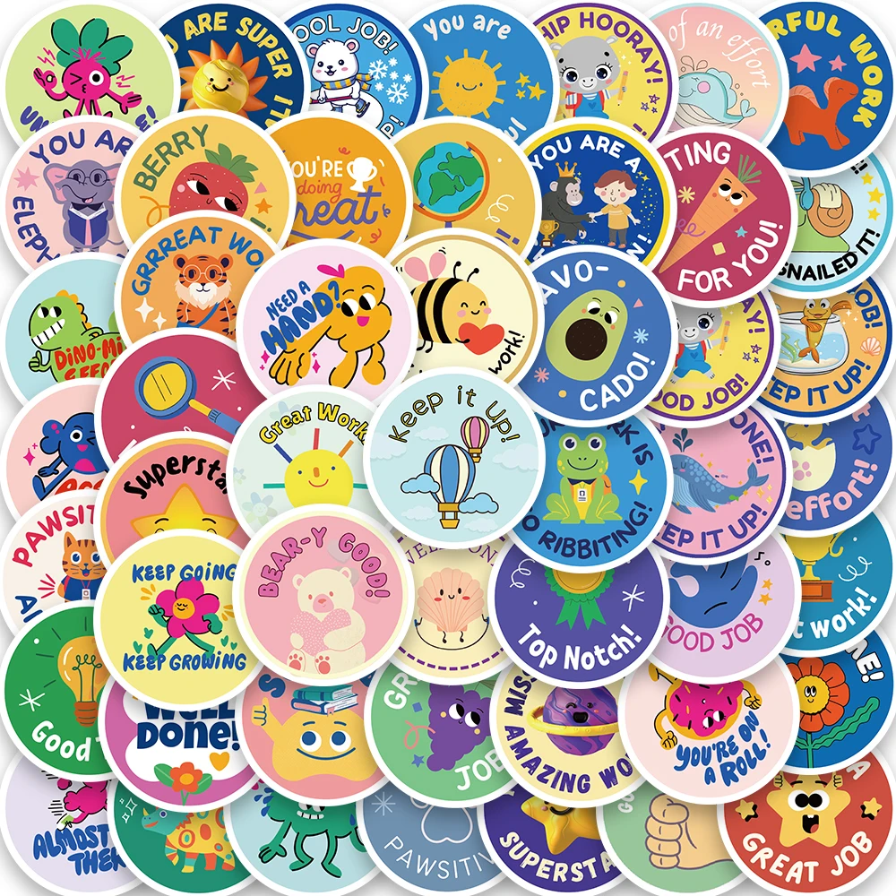 

10/25/50Pcs Award Print Sticker Nostalgia Art Picture Waterproof Teens Cafe Clubhouse Laptop Luggage Gift Lightning Stickers
