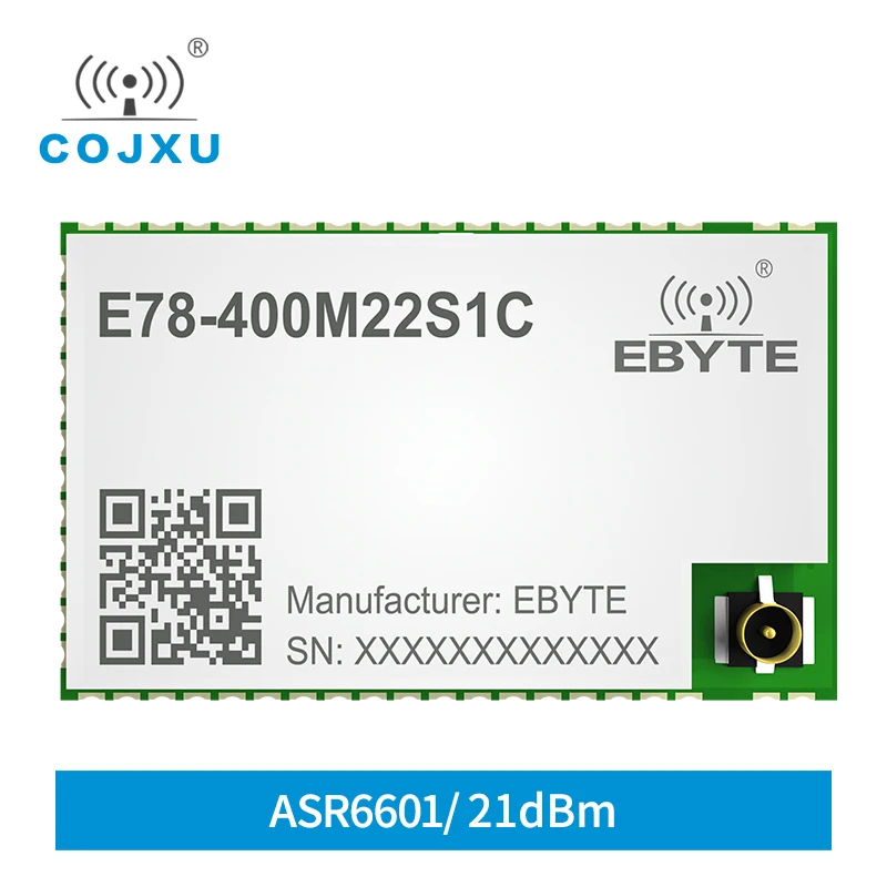 ASR6601 LoRa беспроводной модуль 433 МГц 22dBm SX1262 SMD IPEX анти-помех 6 км дальность действия E78-400M22S 1C беспроводной модуль