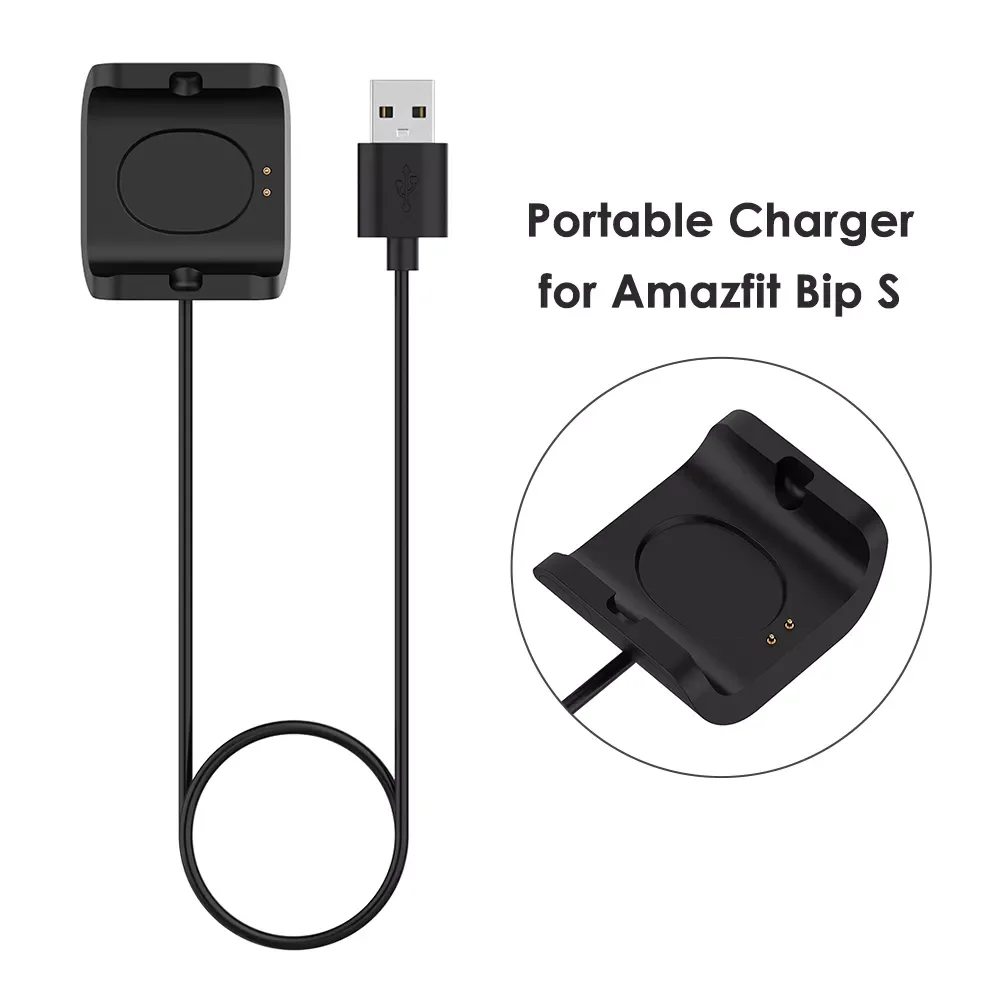 

1m Charging Dock Station USB Charging Cradle for Amazfit Bip S A1805 A1916 Smartwatch Fast Charging Cable