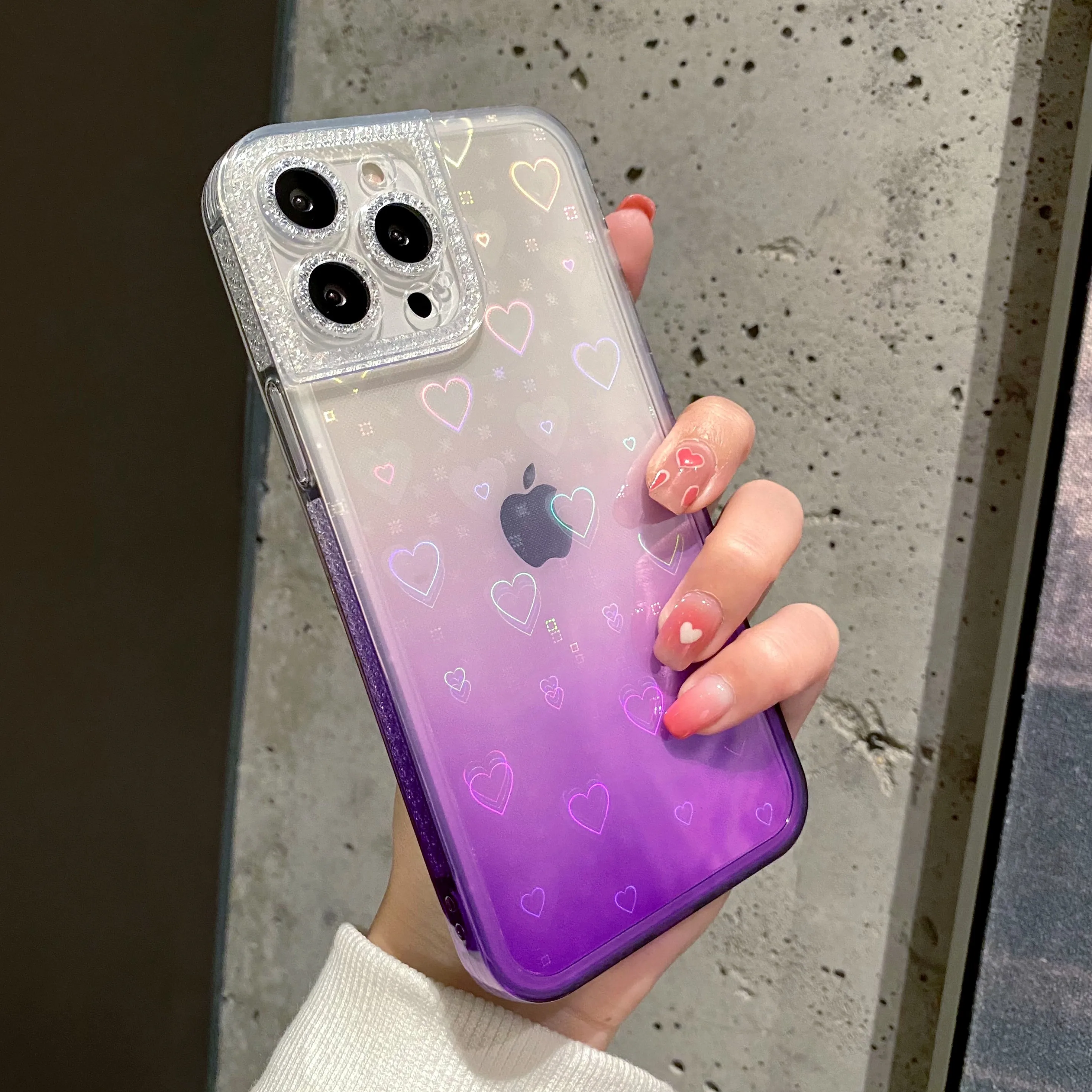 

Bling Glitter Transparent Case For iPhone 12 11 Pro Max Mini XR X XS 8 7 Plus SE 2020 Soft Silicon Cover Candy Color Phone Shell