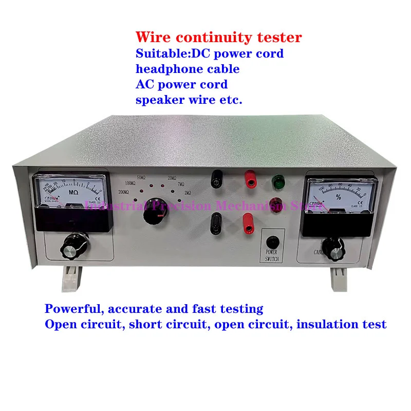 

Одноголовочный 2-жильный тестер непрерывности проводов, мощный, точный и быстрый тест, проверка открытого замыкания, короткого замыкания, открытого замыкания