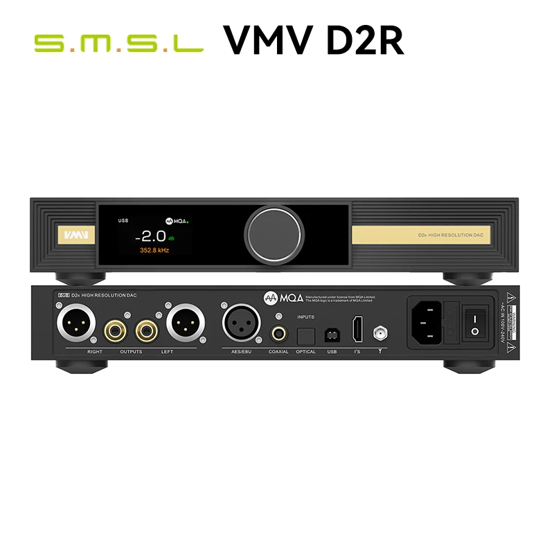 SMSL VMV D2R MQA MQA-CD BD34301EKV ЦАП Поддержка DSD512 32 бит/768 кГц с декодером дистанционного