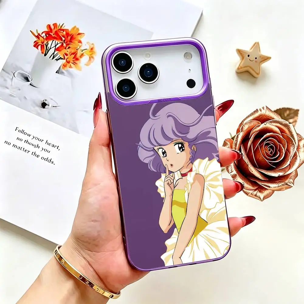 Аниме-чехол Creamy Magic для iPhone 17, 16, 15, 14, 13, 12, 11 Plus, Pro Max, XS, цветной серебристый чехол (art.: 3920dbd44b359) - 3920dbd44b359
