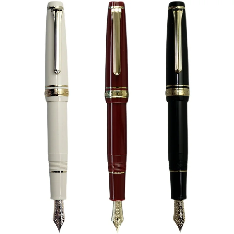 Ceny Japonia SAILOR Mini Krótkie Pióro Płaskie Mini Kieszonkowe Pióro 14K Złota Końcówka Vintage Pióro Z Mini Konwerterem 1 Sztuk/partia