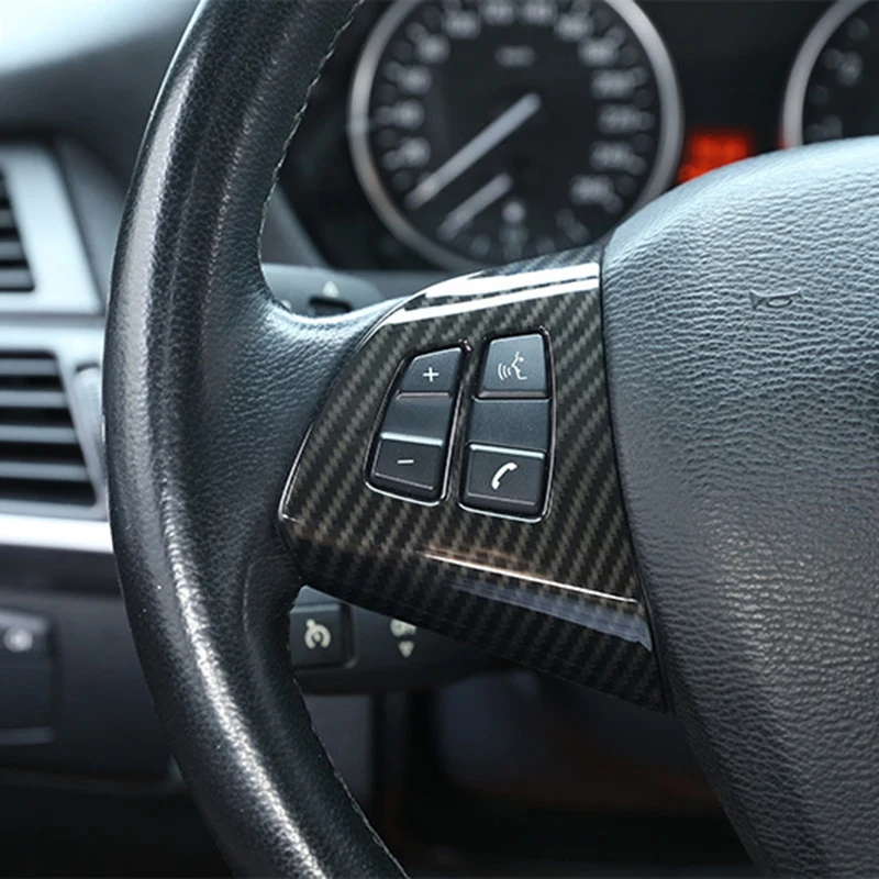 Панель переключателя рулевого колеса в стиле автомобиля из углеродного волокна