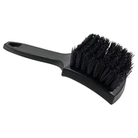 tire cleaning brush tire brush car wash brush auto detailing car wash brush ergonomic grip with curved head for tires and wheels