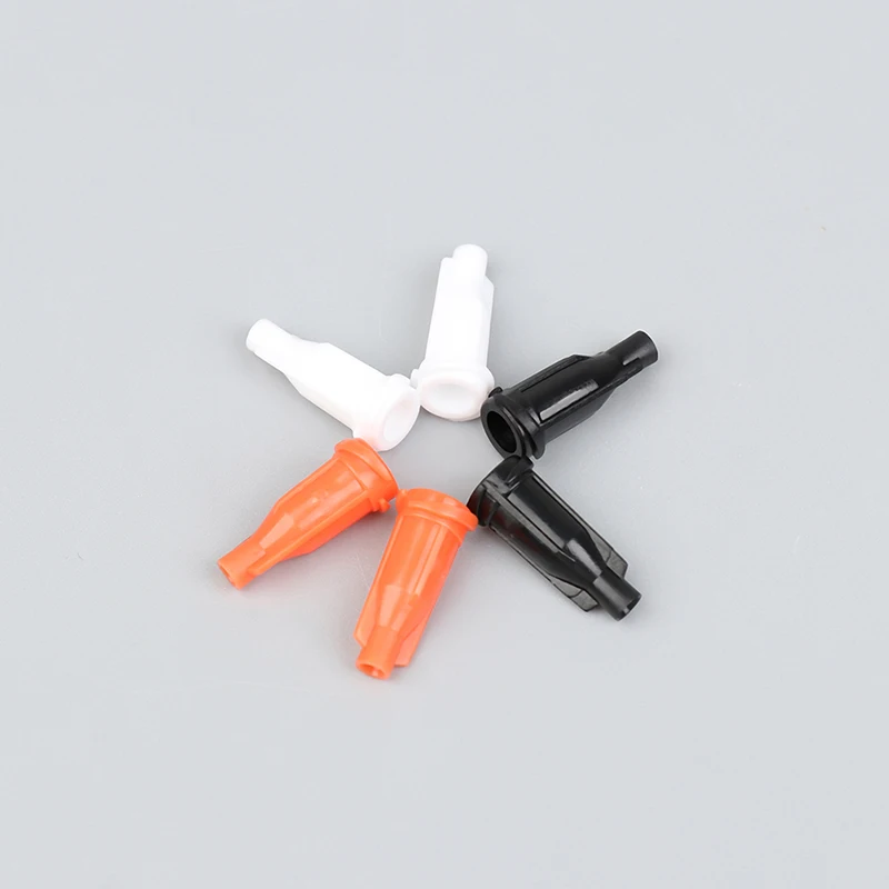 

100Pcs Syringe Tips Caps Injector Dispenser Dispensing Needle Sealing Plug