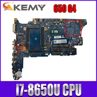 for hp probook 650 g4 laptop motherboard i7 8650u cpu l24853 001 6050a2930001 mainboard test good