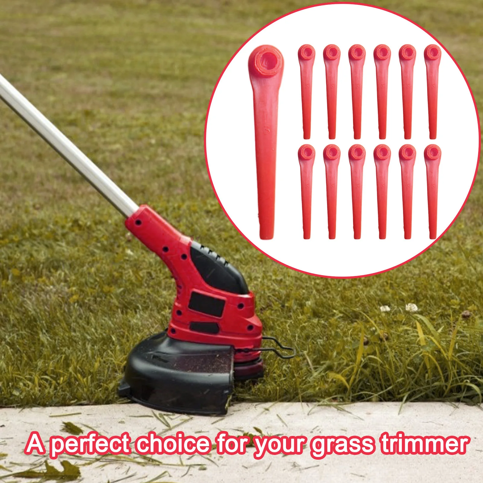 

30Pcs Grass Trimmer Blades Machine Trimming Blades Replacement For Cordless Grass Trimmers Brushcutter FLY083 GA400