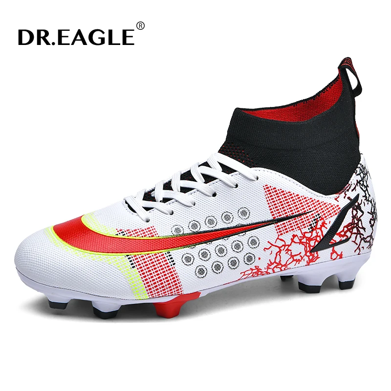

DR.EAGLE Kid Quality Soccer Shoes Football Boots Futsal Chuteira Campo Cleats Men Training Sneakers Outdoor Women Footwear TF/FG