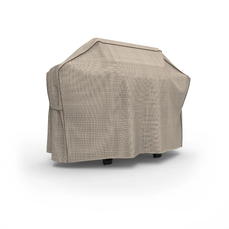 

Tan Tweed Patio Outdoor BBQ Grill Cover, English Garden