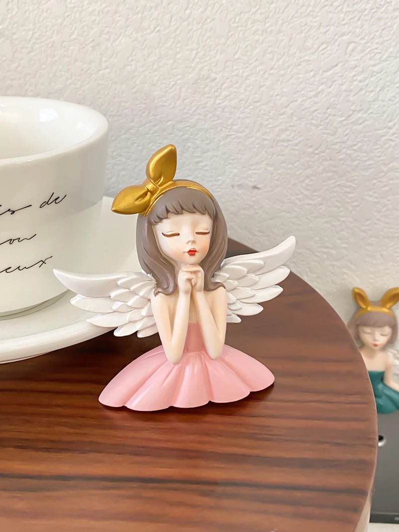 

Angel Girl Creative 3D Stereo Switch Sticker Socket Decorative Miniatures Figurine Interior Wall Mounted Home Decoration