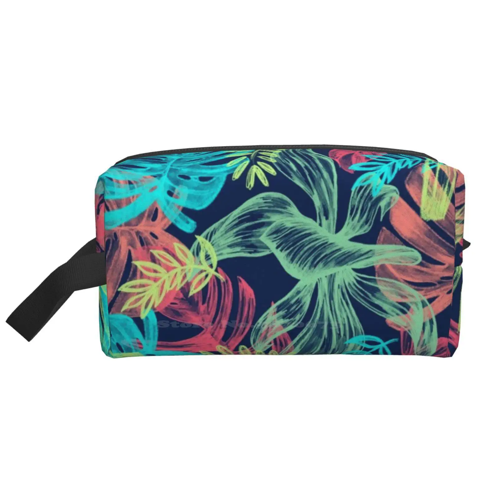 

«Все для любви», Сумка Для Хранения Туалетных принадлежностей с разноцветными цветочными рисунками, багажное полотенце, косметика, акварел...