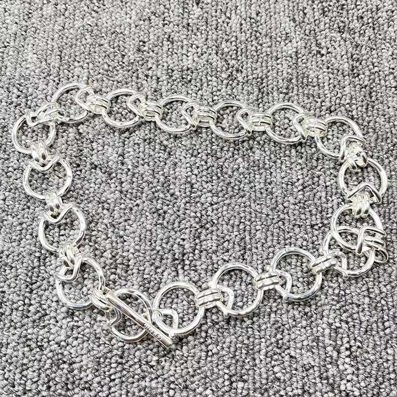 

2022 UNOde50 New Fashion Electroplated 925 Silver Ball Necklace Gold Holiday Jewelry Gift