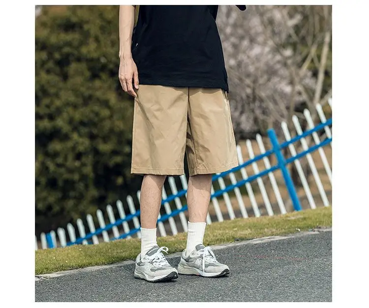 Yasuk Spring Summer Fashion Man's Solid Casual All-Match Men's Sports Shorts Elastic Straight Pants