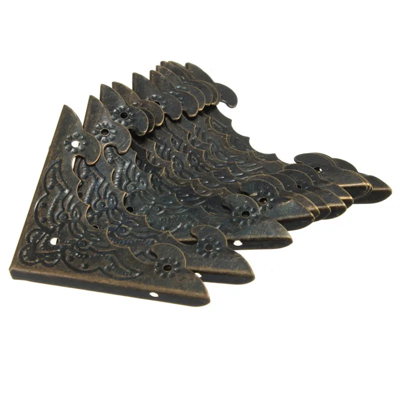 12 шт./набор латунные Защитные уголки под старину