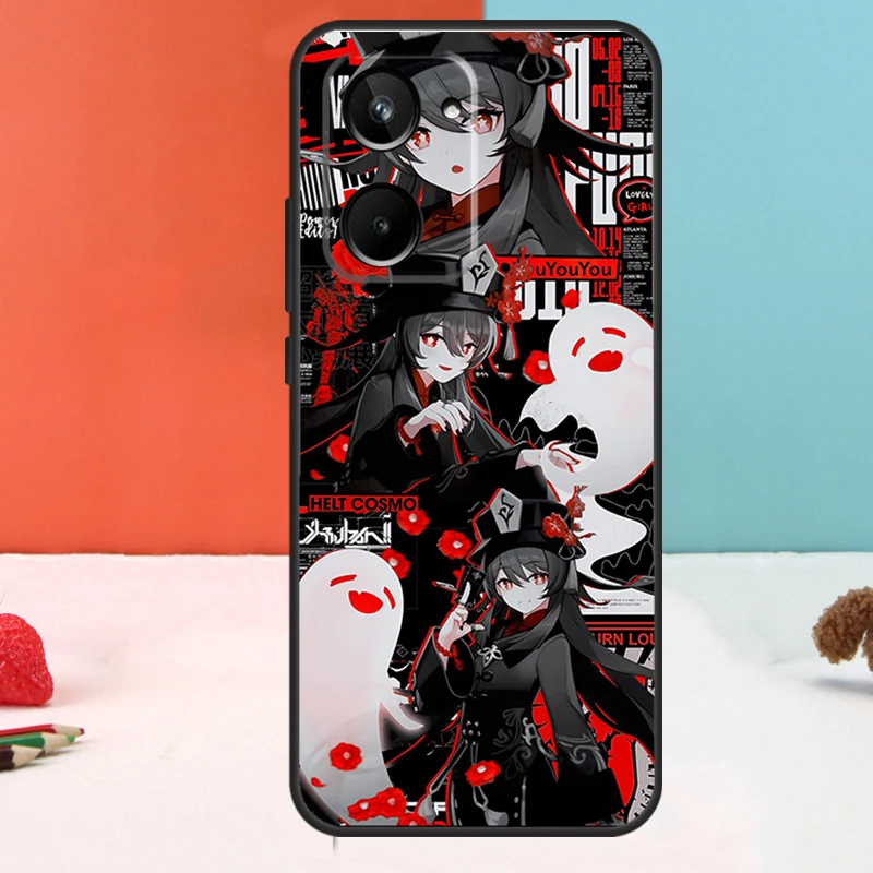 Genshin Impact Hutao для Realme 11 12 Pro Plus 9 10 GT5 GT3 GT Neo5 C35 C31 C30 C33 C51 C53 C55 C21Y C25s чехол