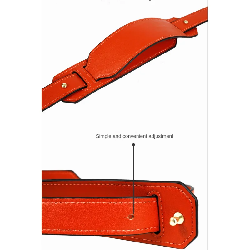 Adjustable 77.5-114cm Luxury Genuine Leather Bag Strap Replacement with Shoulder Pads Handbag Accessories for Women Bags Belt