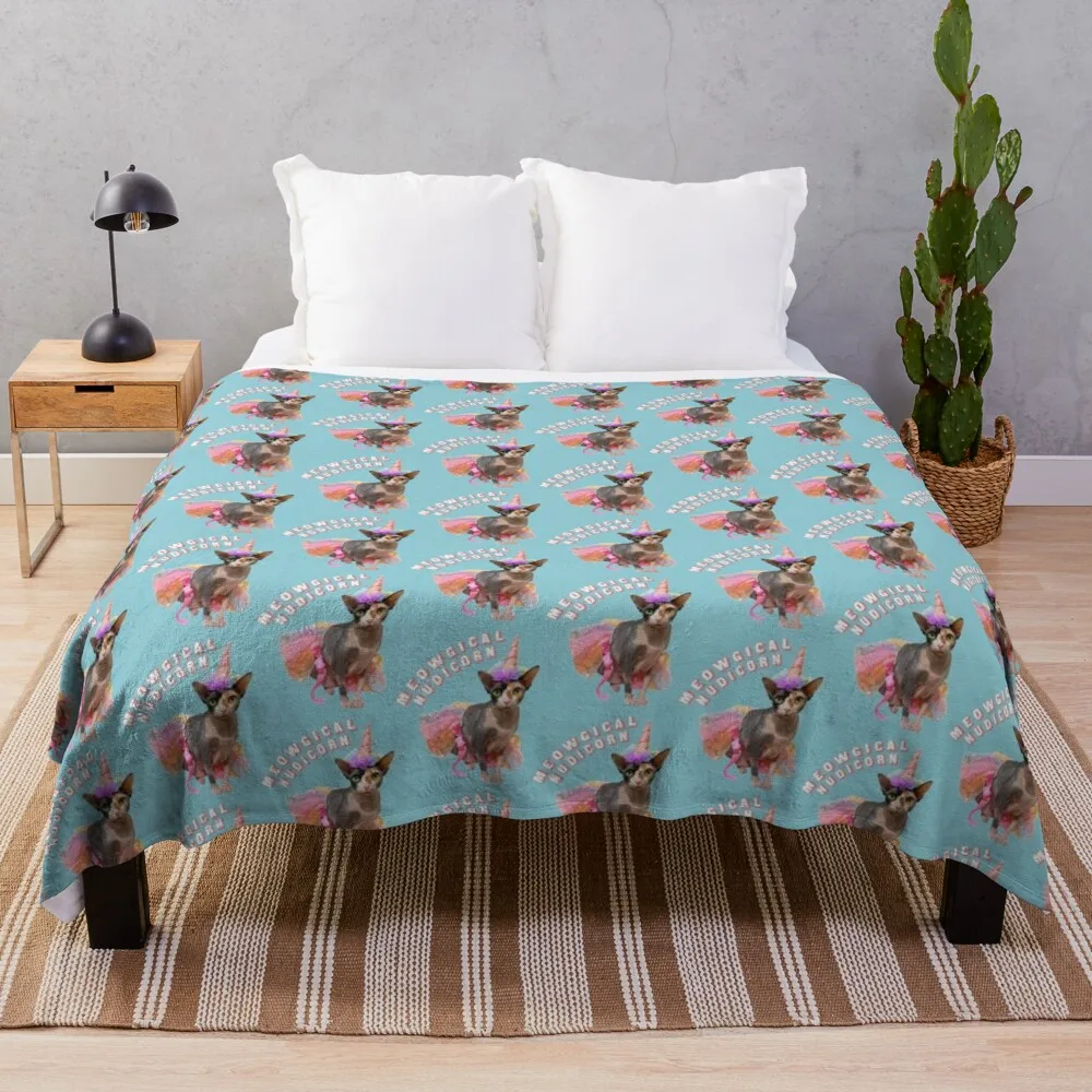 

Meowgical Nudicorn Throw Blanket Luxury Throw Blanket Blankets For Sofas