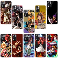 anime shaman king phone case for xiaomi mi 11t 11 ultra 11i 12 pro 12x 10t 10 lite 5g 9 9t 8 5x 6x cover soft tpu fundas