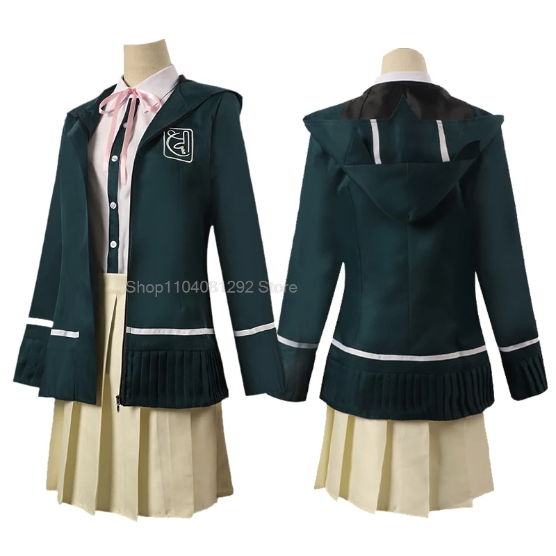 Женское платье на Хэллоуин искусственный костюм парик Аниме игра данганронпа