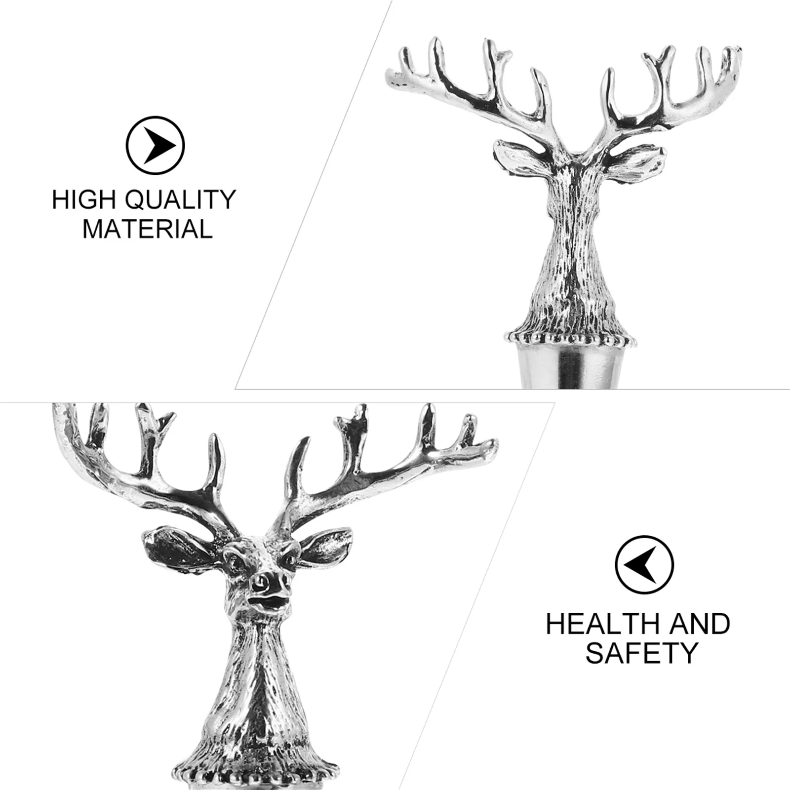 Пробки для бутылок с головой оленя креативная прочная заглушка из сплава модная