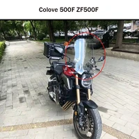 windscreen windshield wind deflector viser shield screen with bracket motorcycle accessories for colove 500f zf500f