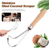 digging coconut tool stainless steel shredded coconut knife home coconut grater scraping coconut meat scraper planing tool