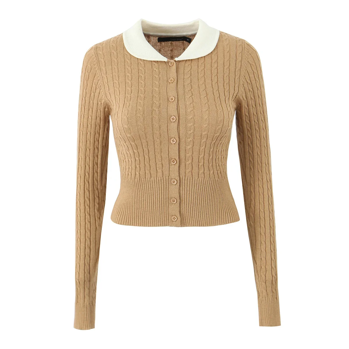 Женский трикотажный кардиган Suninheart Короткий Джемпер контрастных цветов с