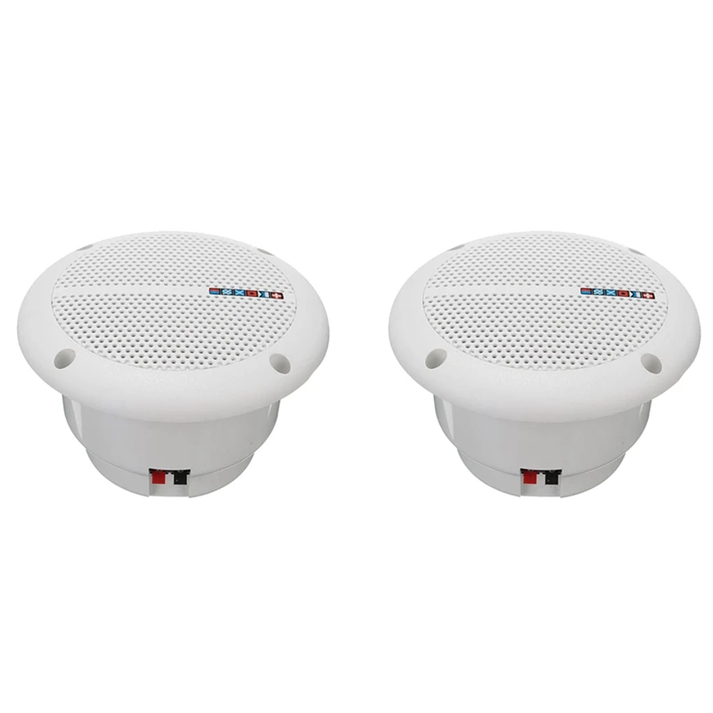 

2 пары водонепроницаемых полнодиапазонных динамиков для морской лодки, Потолочная настенная Колонка s, для газона, сада, водонепроницаемая ...