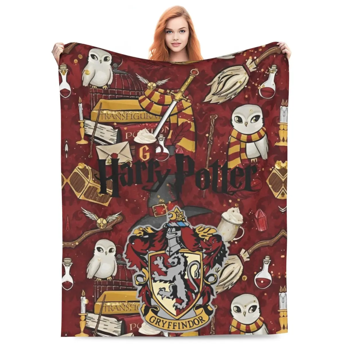 Одеяло из фильма Гаррис P-Potters Magic World мягкое теплое плюшевое постельное белье