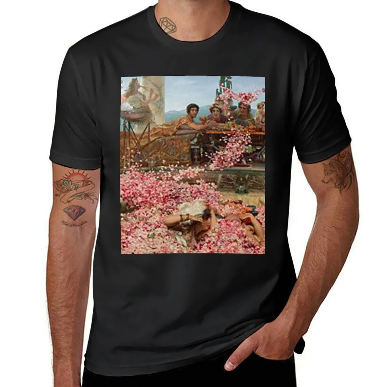 Футболка с надписью The Roses of Heliogabalus Alma-Tadema
