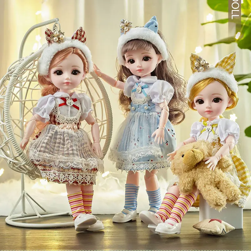 

12inch Doll Skirt 1/6 Bjd Multi Joints Movable Doll Dress Up Accessories Lolita Style Girl Toy Gifts