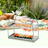products supply party birthday double layer fruit plate cake stand customized dessert storage rack